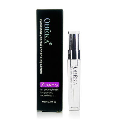 QBEKA mỹ phẩm Chất chiết xuất thảo dược Organic Vitamin E Peptide Eyelash Brow Growth Serum 5ml