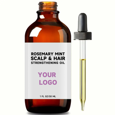 30 Dầu thiết yếu chiết xuất Rosemary Mint Scalp tóc tăng cường dầu cho logo tùy chỉnh