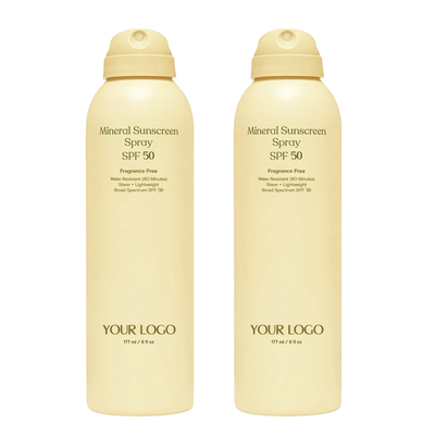 Nhãn nhãn riêng SPF 50 kem chống nắng Spray Twin Pack chống nước kem chống nắng Pack 2