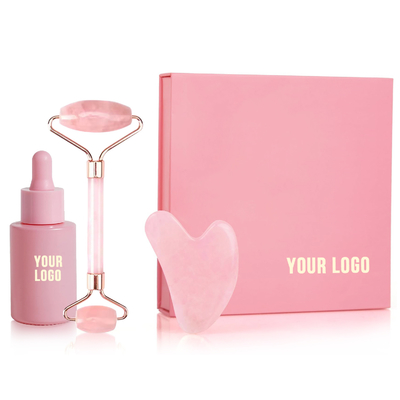 Custom Jade Roller Gua Sha Set Công cụ làm đẹp cho đàn ông chăm sóc da thường xuyên và chống lão hóa