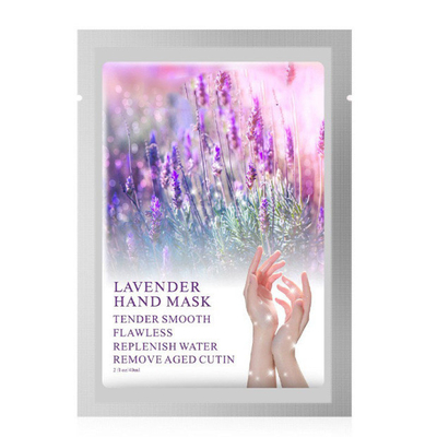 Mặt nạ bàn tay Lavender kích thước thông thường Xử lý và dưỡng ẩm Hình dạng trang giấy tùy chỉnh