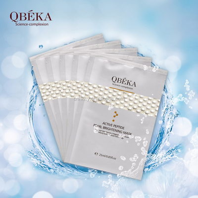 QBEKA Active Peptide Pearl Whitening Brightening Mask 5pcs/Box cho tất cả các loại da
