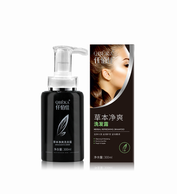 QBEKA Dược liệu làm mới chống rụng tóc Shampoo tóc phục hồi Shampoo