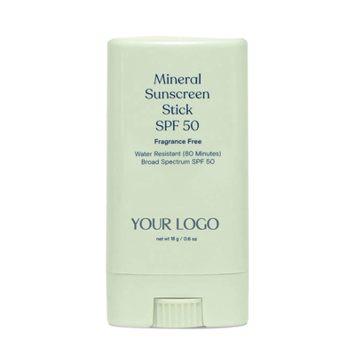 Nhãn hiệu riêng nhãn chống nắng khoáng sản SPF 50 Phổ rộng chống nước