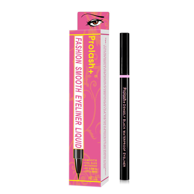 Carbon Black Eyeliner bút chì nước kích hoạt nhãn riêng Eyeliner màu vàng hồng