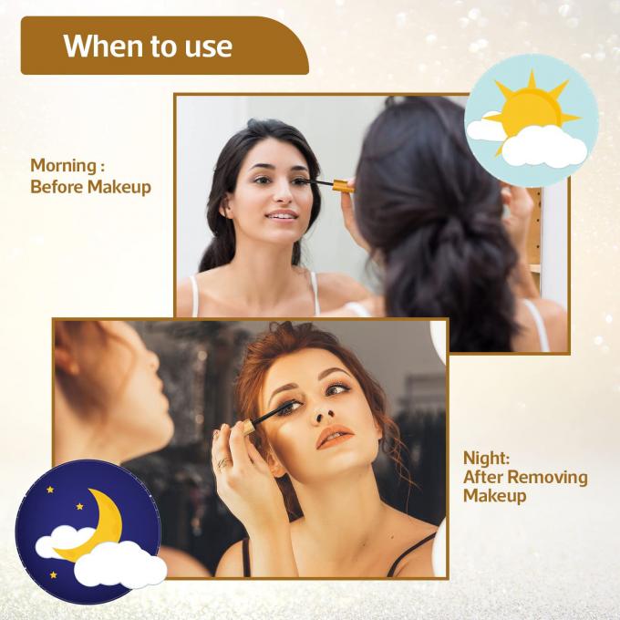 Cuttom Logo 5ml Natural Eyelash Growth Serum Synthetic Fragrance Free Long lasting Rapid Growth Effect (Thiện hiệu phát triển nhanh lâu dài) 4