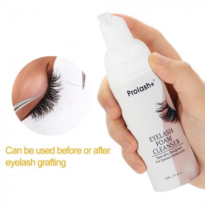 Không gây kích thích thuốc làm sạch bọt lông mi, Shampoo Lash Mousse lông mi, bơm bọt rửa bọt 60ml 4