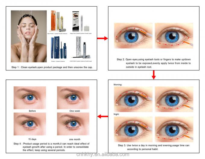 Custom Herbal Eyelash Growth Liquid Organic Vegan Eyelashs Serum cho những lông miếng đẹp 3