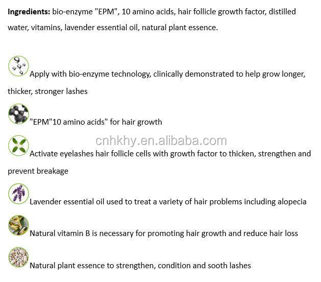 Nhãn riêng OEM 10-amino axit Extension Serum cho sự phát triển lông lông tự nhiên và an toàn 10
