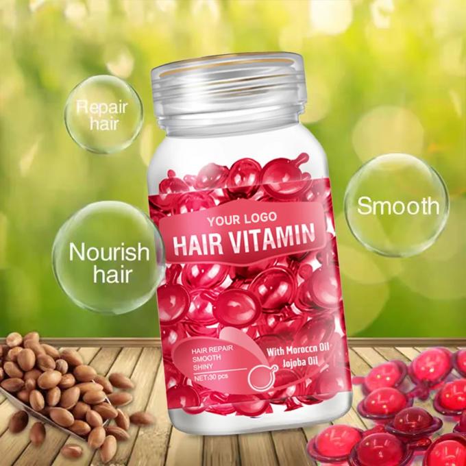 Dầu Jojoba Maroc được truyền Custom Logo Hair Treatment Serum Capsule cho nhãn riêng 0