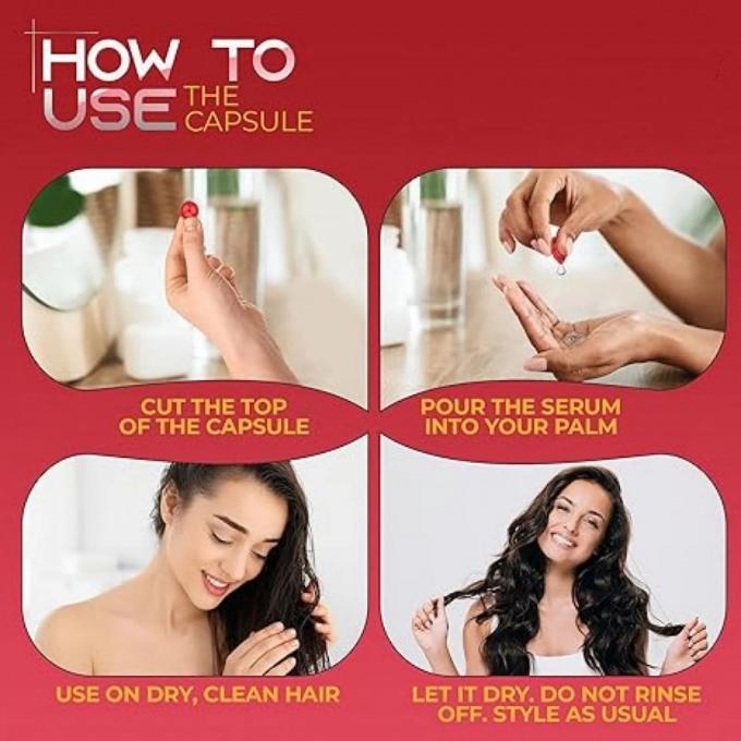 Dầu Jojoba Maroc được truyền Custom Logo Hair Treatment Serum Capsule cho nhãn riêng 2
