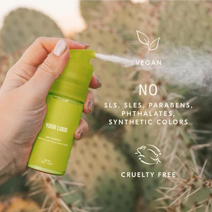 Không Aerosol nhãn riêng dầu gội khô bột Volumeizing tự nhiên cho phụ nữ 1