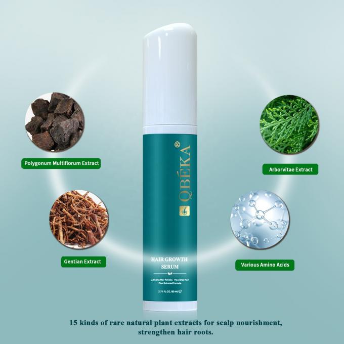 80ml dầu tăng trưởng tóc nhãn riêng sản phẩm chuyên nghiệp QC Team chống rụng tóc huyết thanh 9