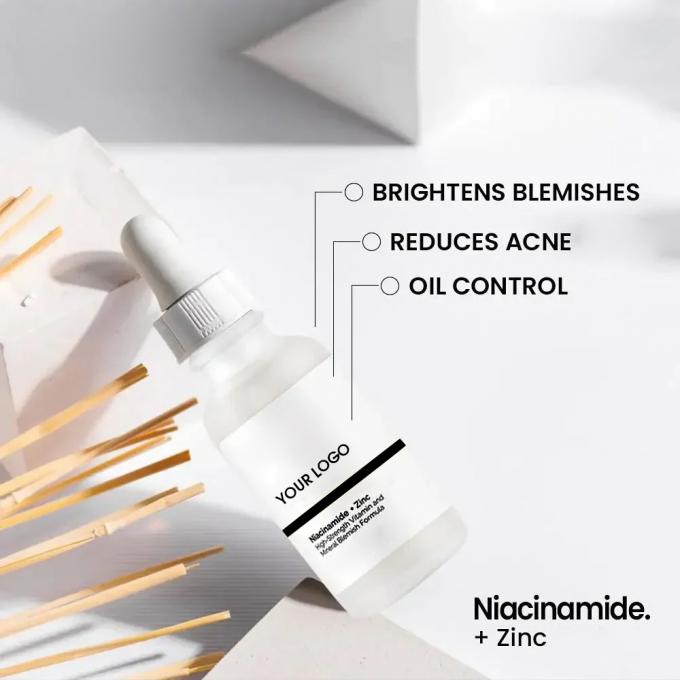Nói lời tạm biệt với hoạt động của mỡ với Niacinamide Zinc Oil Control Acne Brightening Serum 1