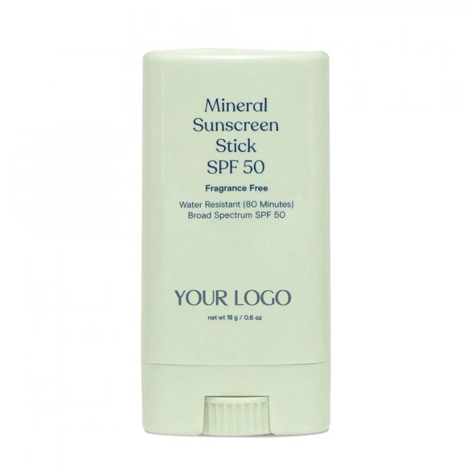 Nhãn hiệu riêng nhãn chống nắng khoáng sản SPF 50 Phổ rộng chống nước 0