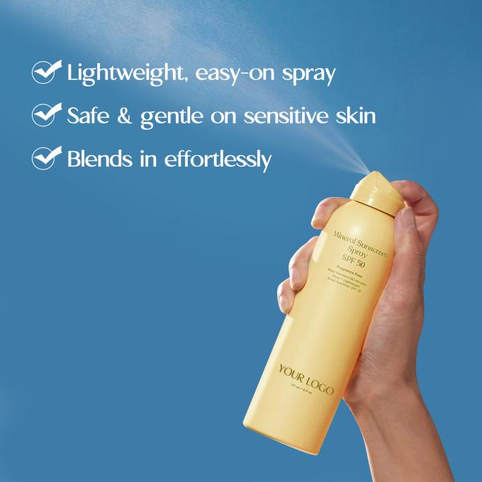 Nhãn nhãn riêng SPF 50 kem chống nắng Spray Twin Pack chống nước kem chống nắng Pack 2 1
