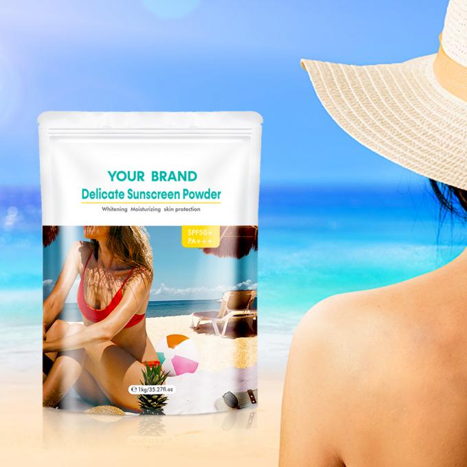 Bột kem chống nắng SPF Khô chống nắng Bột khoáng chất UVA Và UVB SPF cho Cruelty-Free 2