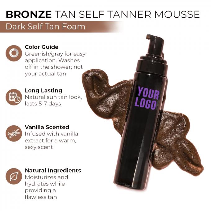 Bộ chỉnh màu tự làm nắng với ứng dụng Mitt tự làm nắng Mousse làm nắng tối 1