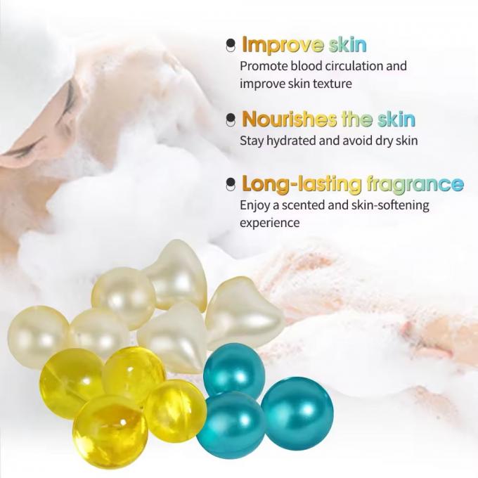 Hạt tắm dầu thiết yếu cho nhãn riêng Khách sạn Spa dưỡng ẩm viên nang chăm sóc cơ thể 1