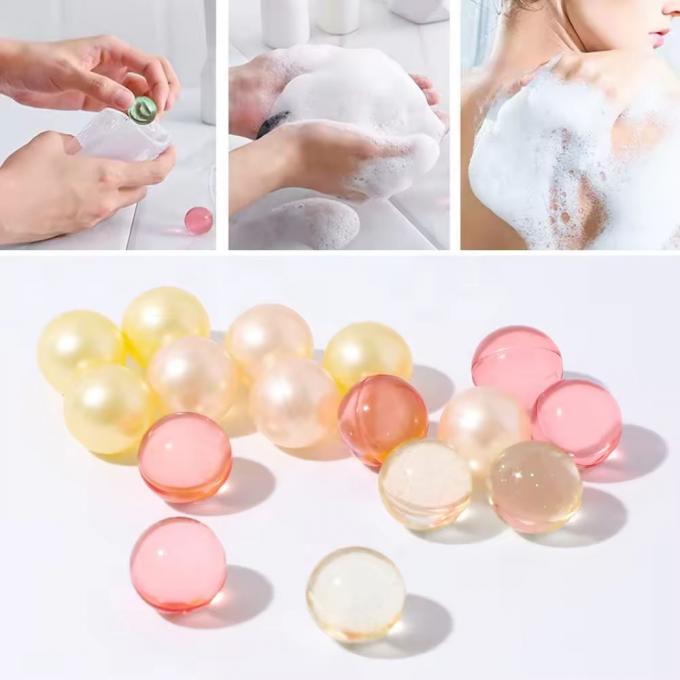 Hạt tắm dầu thiết yếu cho nhãn riêng Khách sạn Spa dưỡng ẩm viên nang chăm sóc cơ thể 4