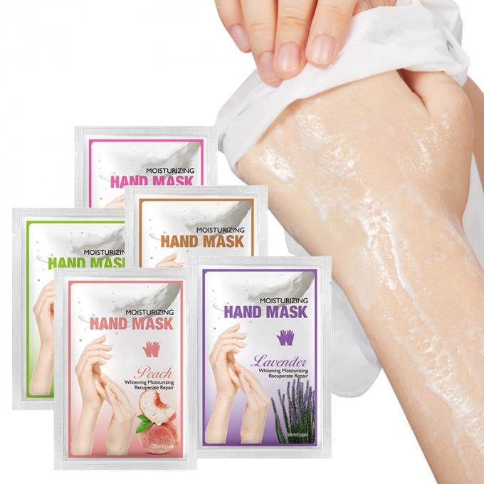 Mặt nạ bàn tay Lavender kích thước thông thường Xử lý và dưỡng ẩm Hình dạng trang giấy tùy chỉnh 0