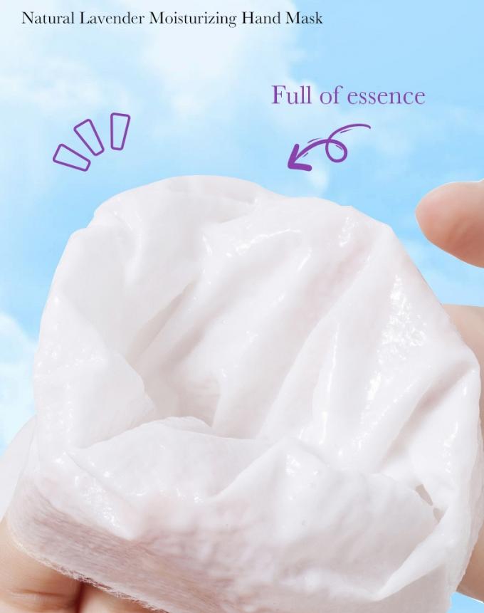 Mặt nạ bàn tay Lavender kích thước thông thường Xử lý và dưỡng ẩm Hình dạng trang giấy tùy chỉnh 4