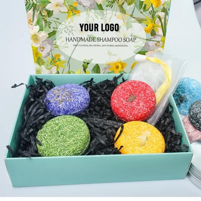 Tùy chỉnh thương hiệu của riêng mình kích thước thường xuyên dầu ô liu Shampoo Bar với các thành phần tự nhiên 1
