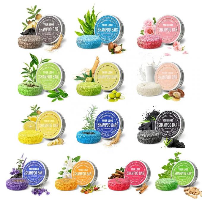 Tùy chỉnh thương hiệu của riêng mình kích thước thường xuyên dầu ô liu Shampoo Bar với các thành phần tự nhiên 5