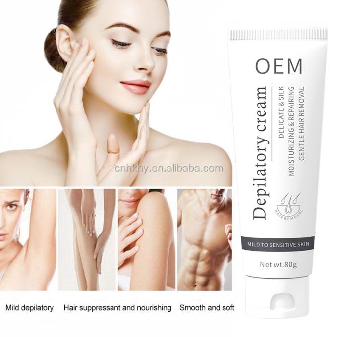 Da nhạy cảm Hãy thử kem tẩy lông thảo dược của chúng tôi để loại bỏ lông nhẹ Bikini / thân mật 3