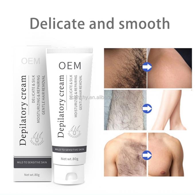 Da nhạy cảm Hãy thử kem tẩy lông thảo dược của chúng tôi để loại bỏ lông nhẹ Bikini / thân mật 7