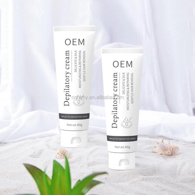 Da nhạy cảm Hãy thử kem tẩy lông thảo dược của chúng tôi để loại bỏ lông nhẹ Bikini / thân mật 6
