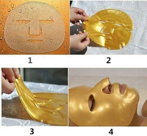 Mặt nạ mặt bằng vàng 24K hữu cơ cho gia đình Gel làm dịu có thể tùy chỉnh Collagen Crystal Beauty 8