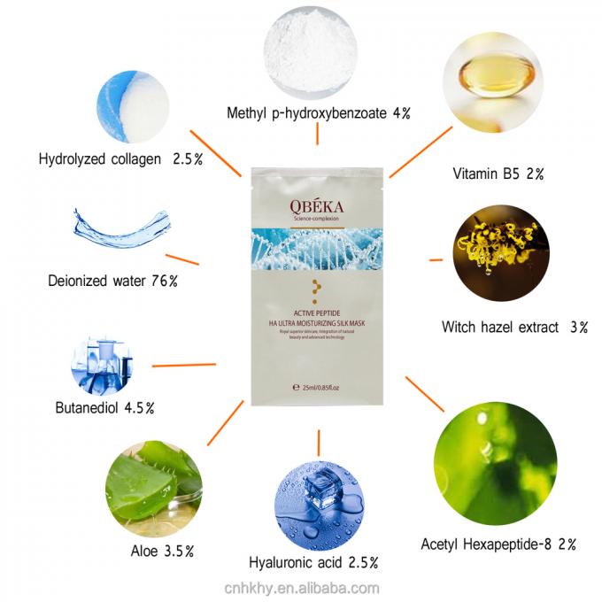 Mặt nạ Collagen Peptide Hyaluronic Acid Sheet Mask để dưỡng ẩm và chống lão hóa 8