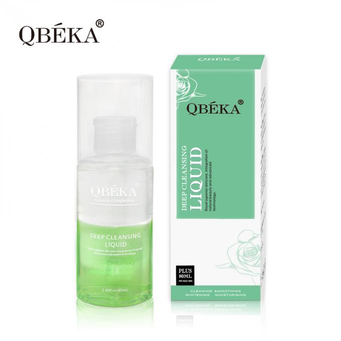 Làm sạch nước loại bỏ trang điểm 80ml Không kích thích Làm sạch sâu bởi đội ngũ QC chuyên nghiệp 5
