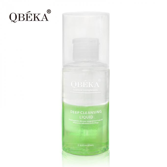 Làm sạch nước loại bỏ trang điểm 80ml Không kích thích Làm sạch sâu bởi đội ngũ QC chuyên nghiệp 3
