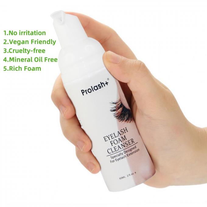 Logo nhãn riêng tùy chỉnh Lash Wash Làm sạch lông mi Shampoo sản phẩm dạng lỏng cho khuôn mặt 1