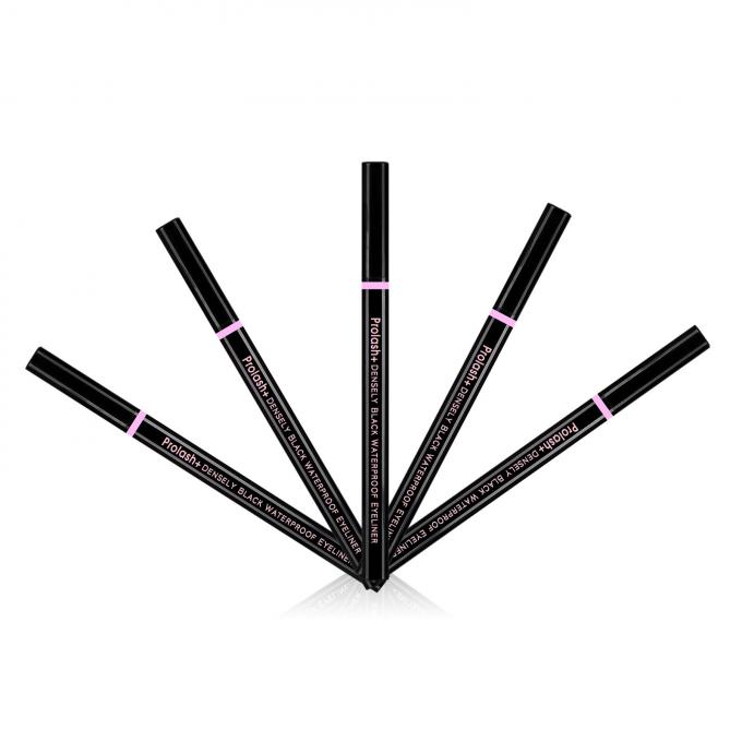 Carbon Black Eyeliner bút chì nước kích hoạt nhãn riêng Eyeliner màu vàng hồng 5