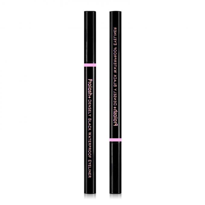 Carbon Black Eyeliner bút chì nước kích hoạt nhãn riêng Eyeliner màu vàng hồng 6