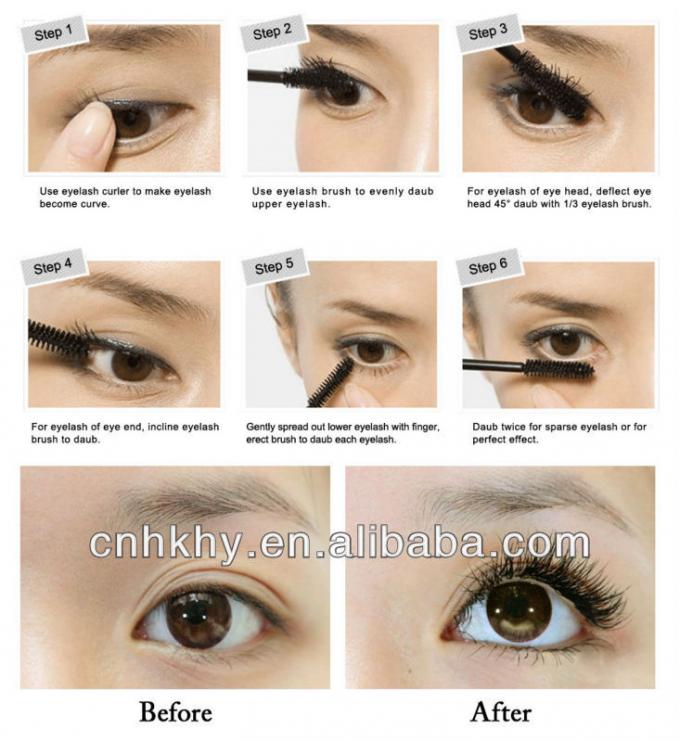 OEM Mascara mỹ phẩm làm dài lông mi Mascara sợi cho lông mi mạnh mẽ hơn và dài hơn 2