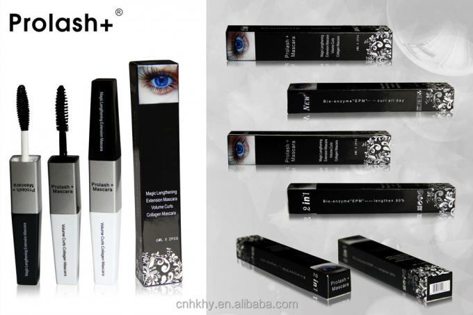 OEM Mascara mỹ phẩm làm dài lông mi Mascara sợi cho lông mi mạnh mẽ hơn và dài hơn 9