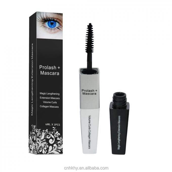 OEM Mascara mỹ phẩm làm dài lông mi Mascara sợi cho lông mi mạnh mẽ hơn và dài hơn 8