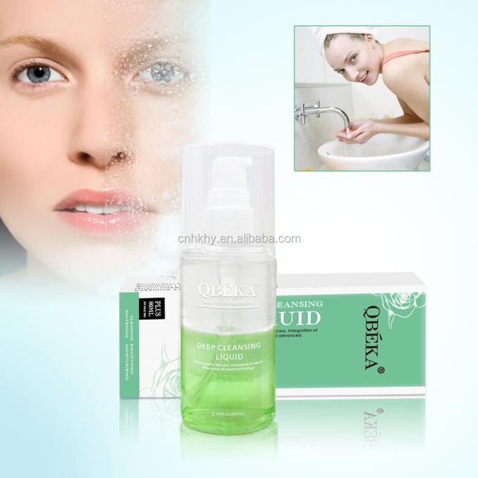 Hình dạng chất lỏng nhẹ Không kích thích Mặt làm sạch sâu Nước lỏng rửa mặt Mắt trang điểm loại bỏ 80ml 0