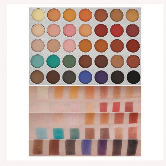 Glitter Metallic Mixed Color Eye Shadow Palette Đẹp Satin Matte Thành phần khoáng chất 0