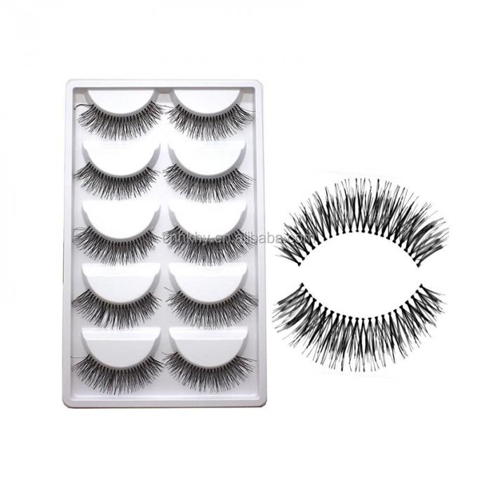 Nâng cấp trò chơi trang điểm của bạn với 5 cặp lông mi giả A21 và phong cách dài tự nhiên 0