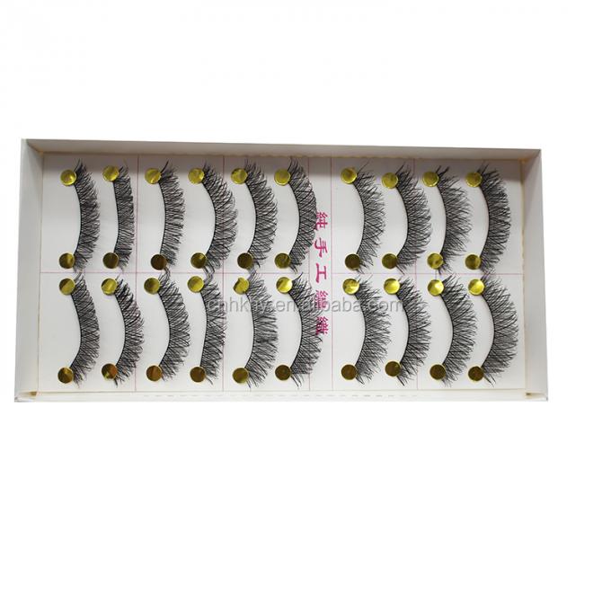 Đan Mạch Lớp lông mày giả Glue For Big Eyes M14 Đen tự nhiên QBEKA 10 cặp Phụ nữ 0