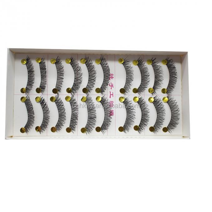 Đan Mạch Lớp lông mày giả Glue For Big Eyes M14 Đen tự nhiên QBEKA 10 cặp Phụ nữ 2