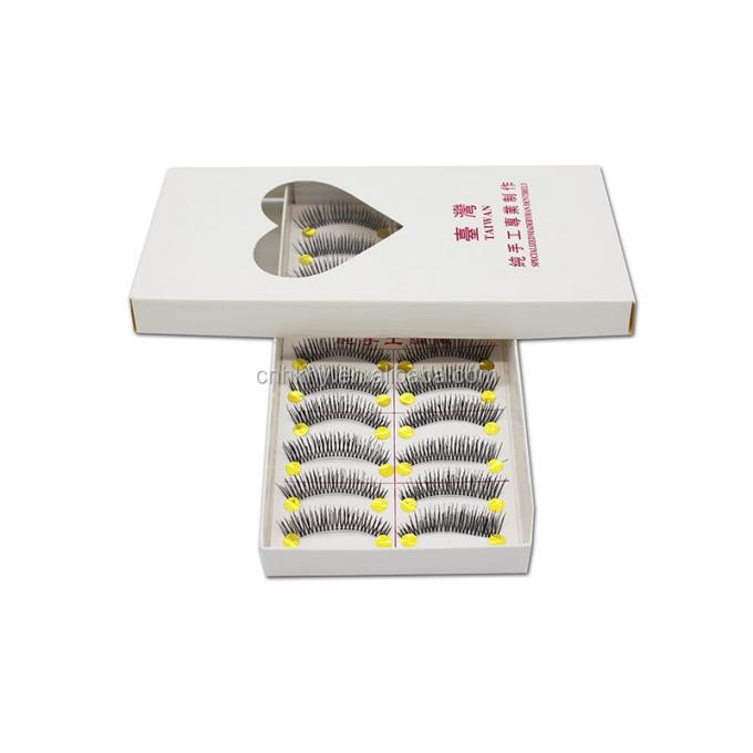 Đan Mạch Lớp lông mày giả Glue For Big Eyes M14 Đen tự nhiên QBEKA 10 cặp Phụ nữ 4