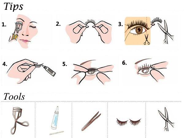 5 cặp nhìn tự nhiên lông mi giả lộn xộn dài đen chống nước mở rộng A20 0